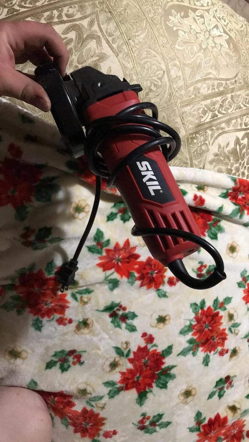 Customer review photo for SKIL vs. DEWALT Angle Grinder: The Lighter One I Actually Reach For