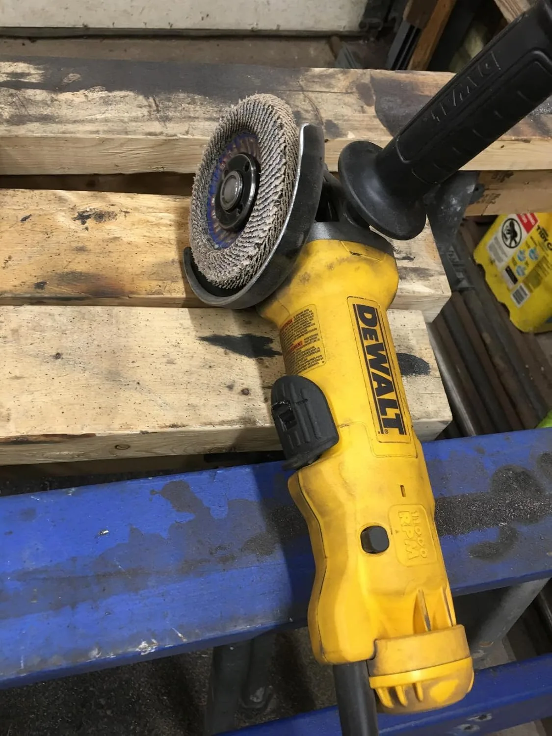 Customer review photo for SKIL vs. DEWALT Angle Grinder: The Lighter One I Actually Reach For
