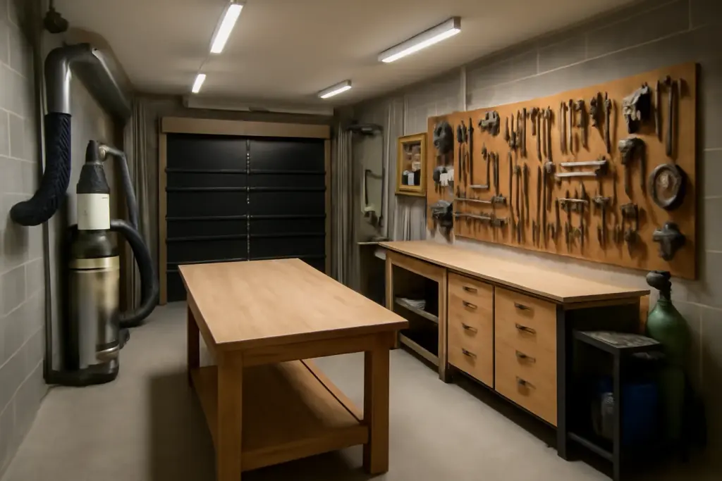 Dust Light and Layout: Designing a Shop That Actually Works