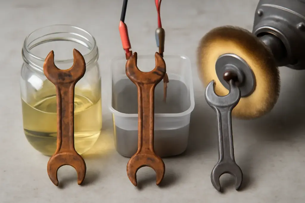 Rust Removal Showdown: Vinegar vs Electrolysis vs Wire Wheel