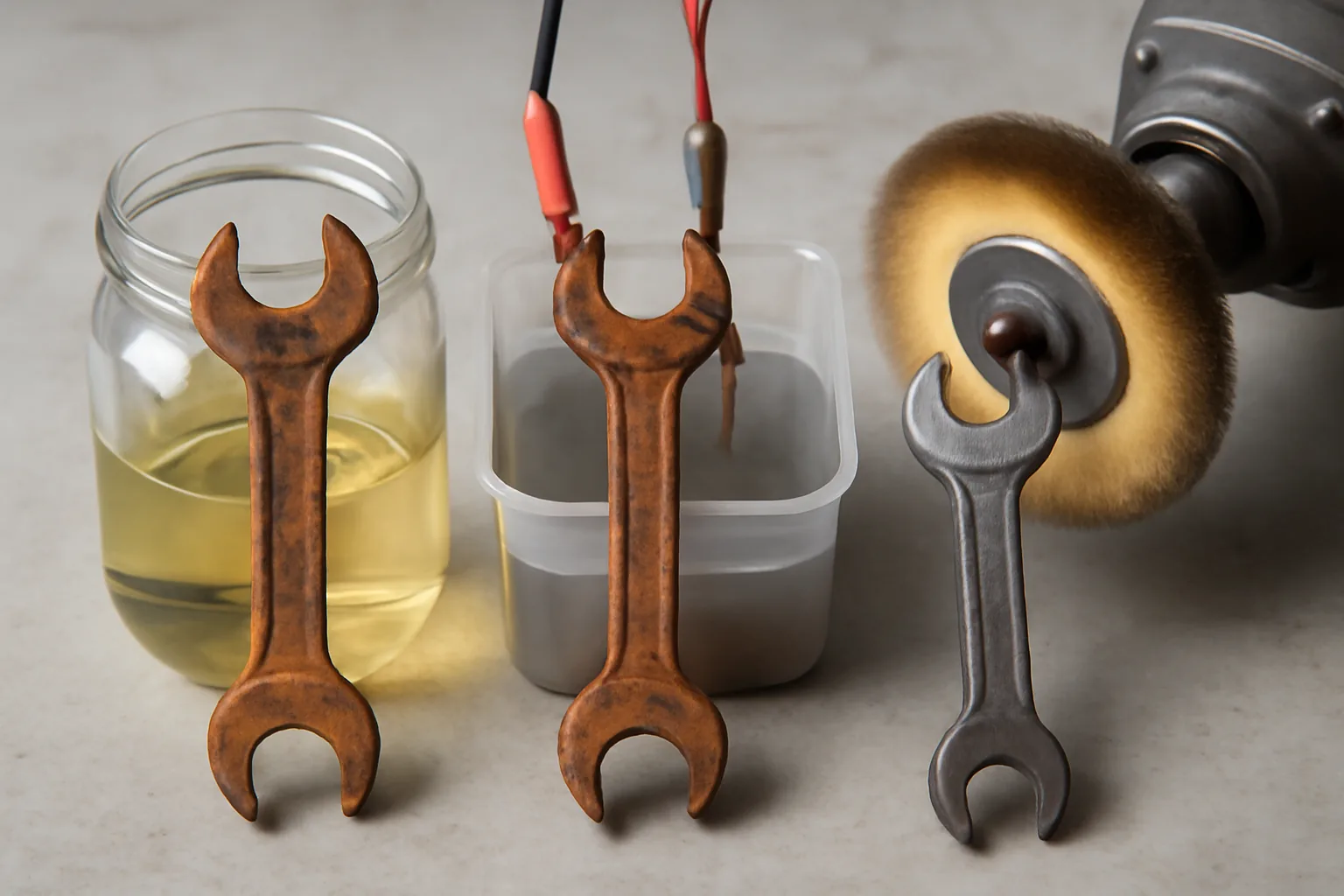 Rust Removal Showdown: Vinegar vs Electrolysis vs Wire Wheel